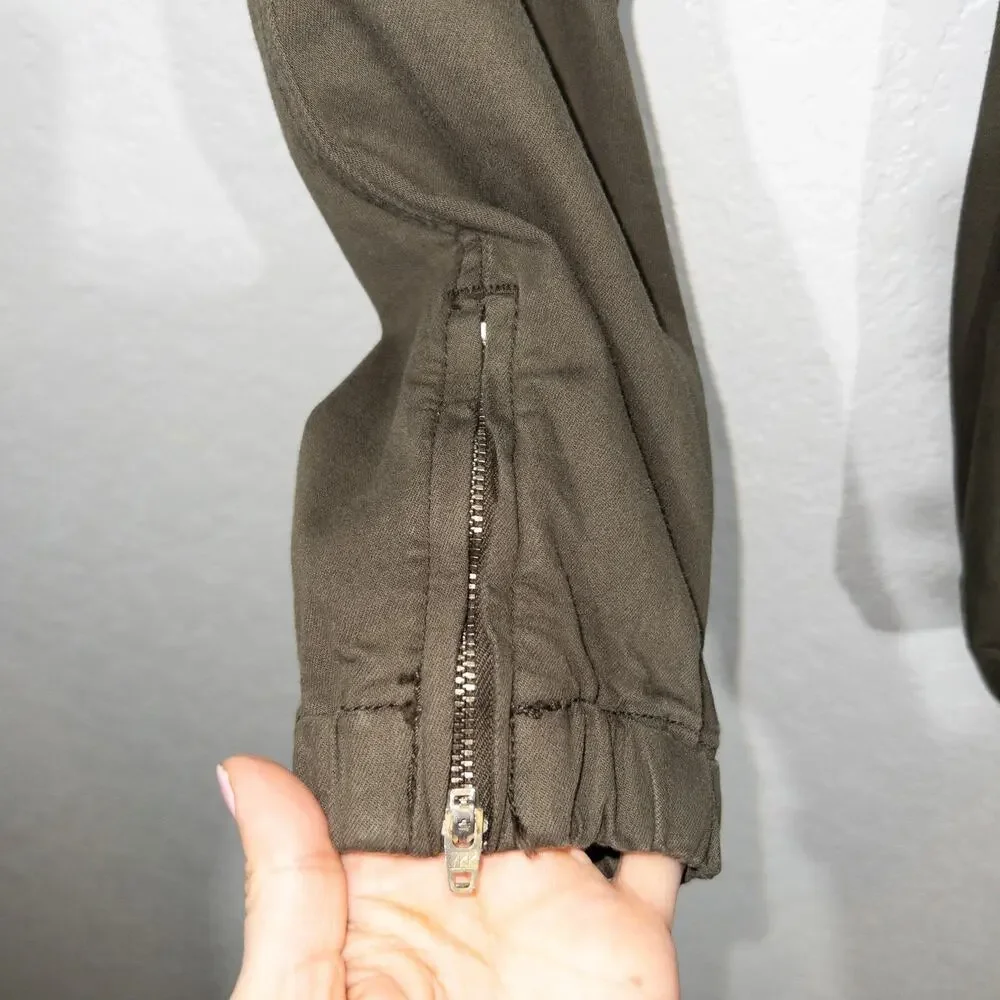 New Mavi Olive‎ Green Luce Twill Ivy Slim Cargo Pants Size 27
